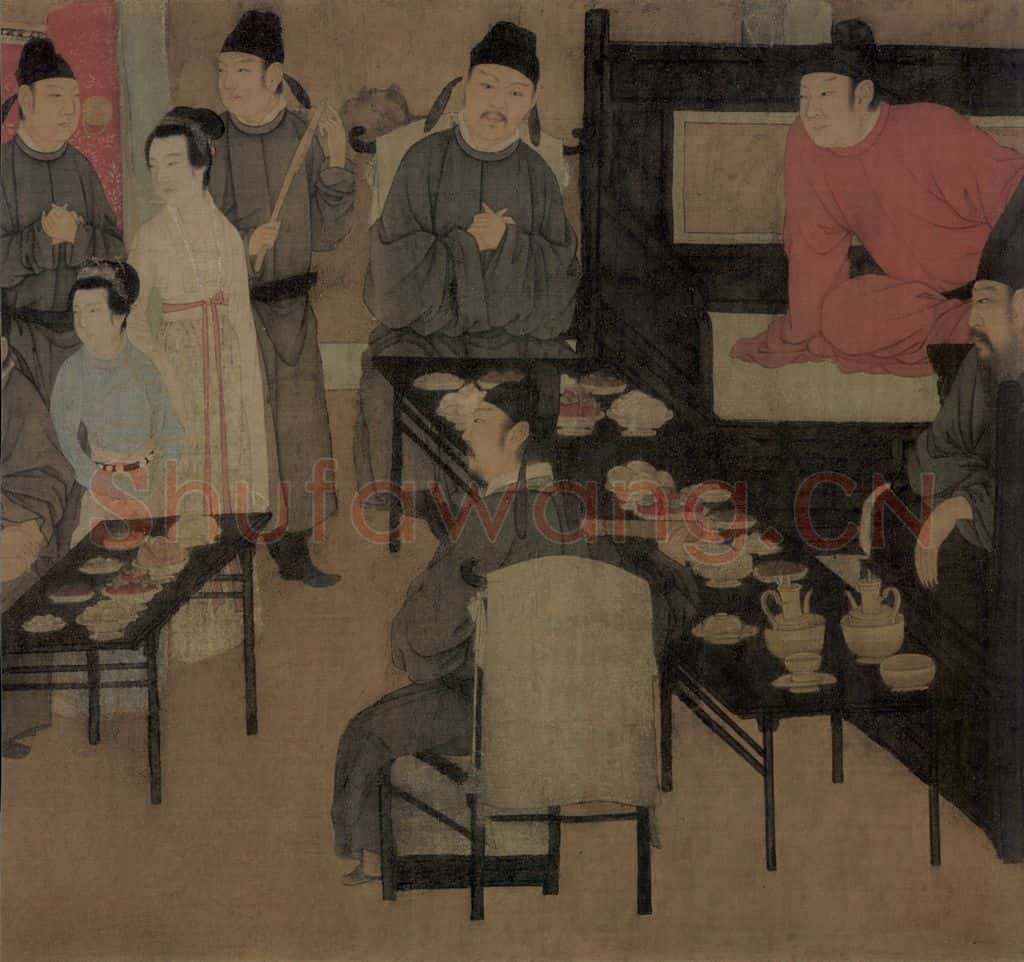 五代 顾闳中《韩熙载夜宴图》书画作品