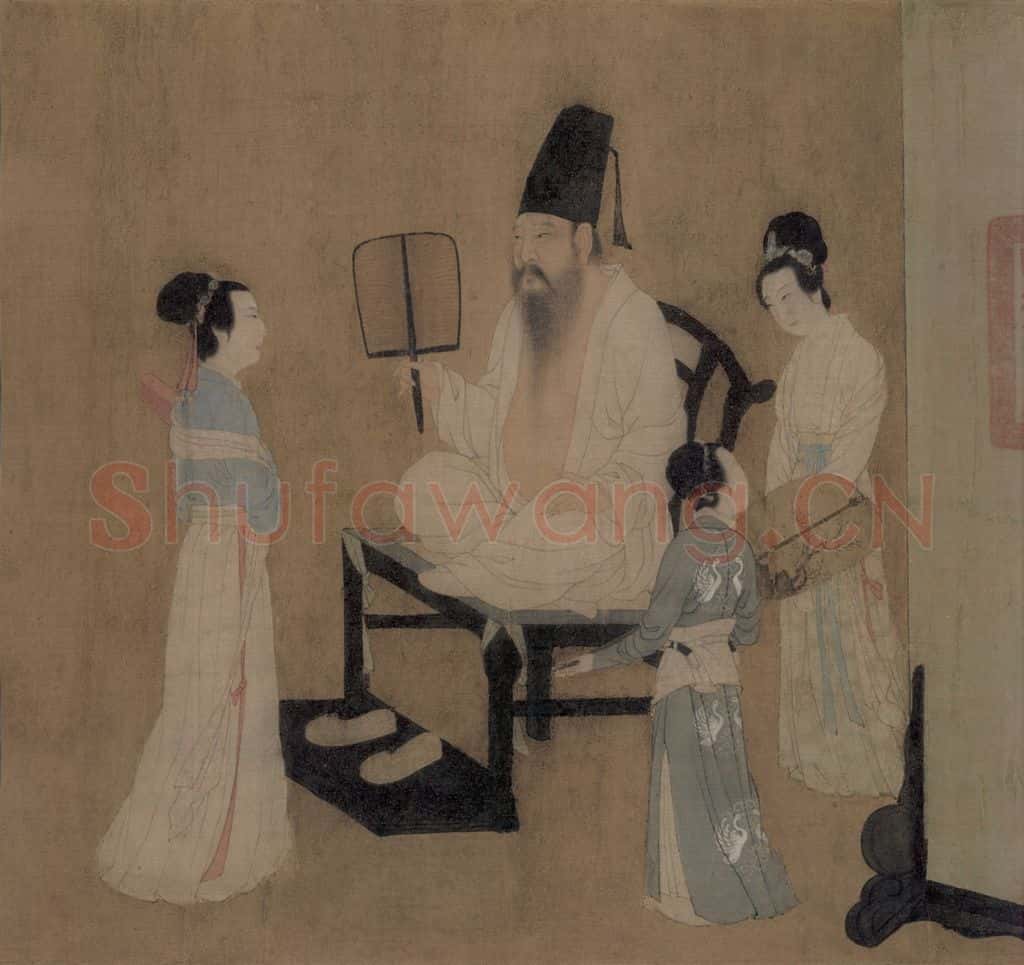 五代 顾闳中《韩熙载夜宴图》书画作品
