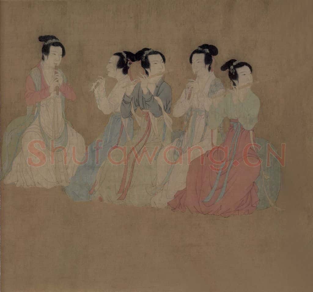 五代 顾闳中《韩熙载夜宴图》书画作品