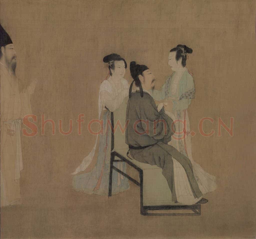 五代 顾闳中《韩熙载夜宴图》书画作品