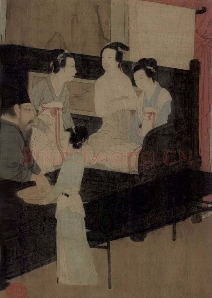 五代 顾闳中《韩熙载夜宴图》书画作品