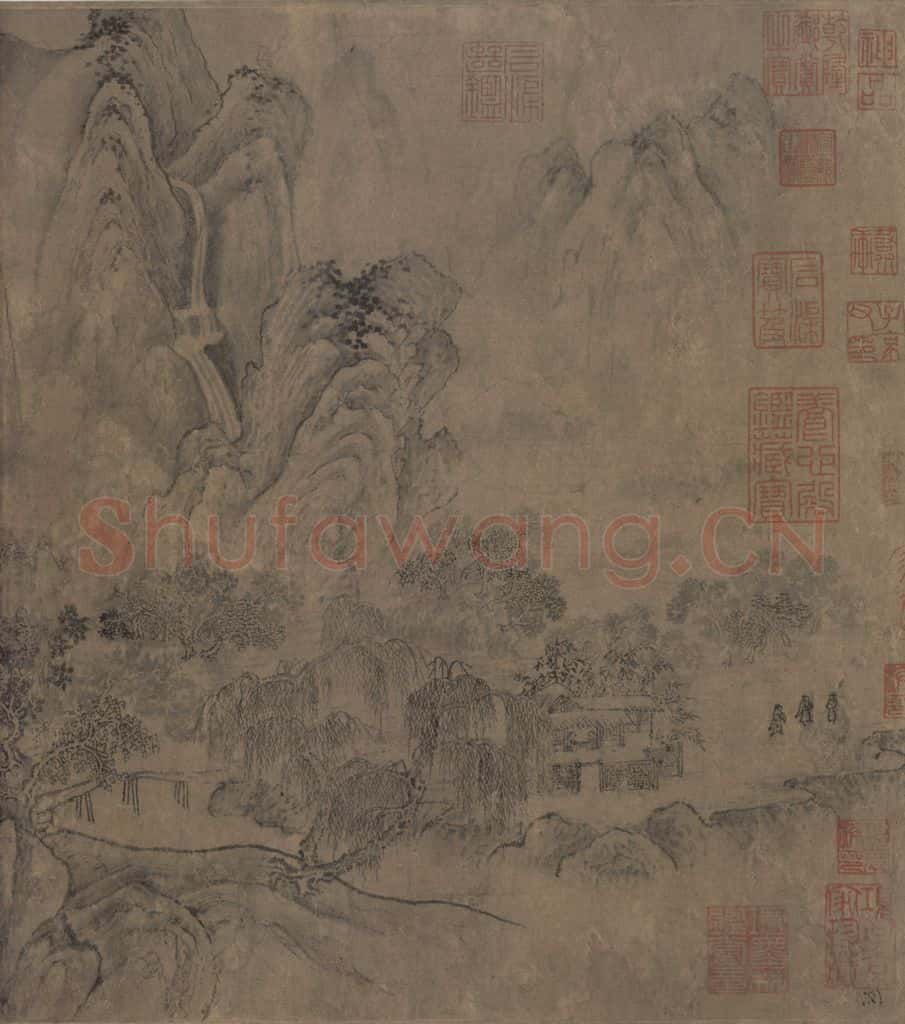 宋 燕肃《春山图》书画作品