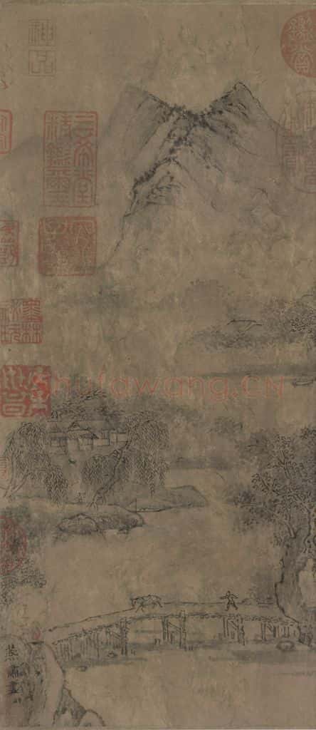 宋 燕肃《春山图》书画作品