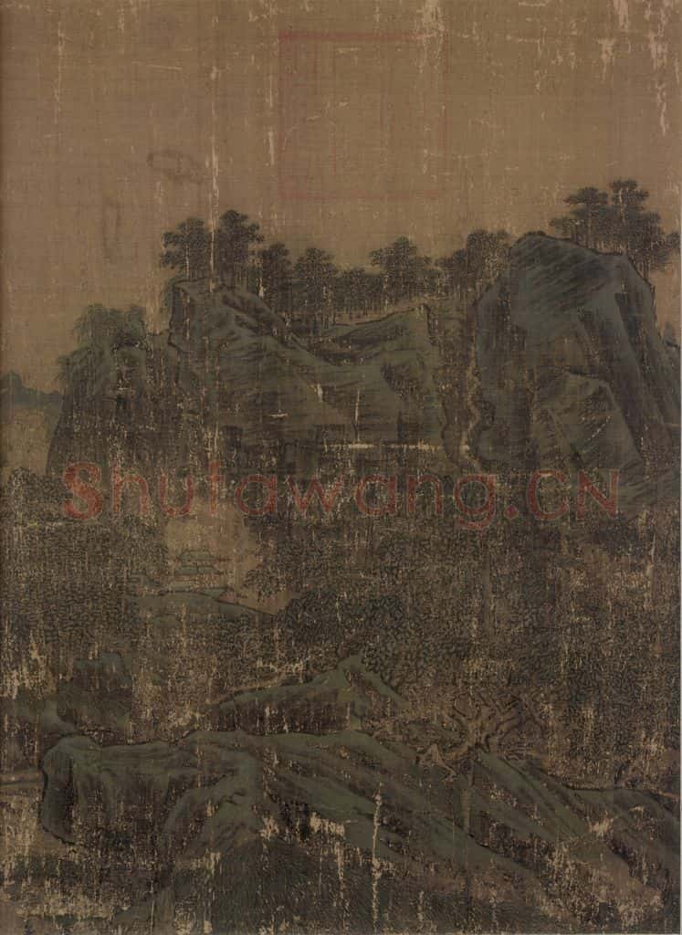 宋 李唐 长夏江寺图 书画作品
