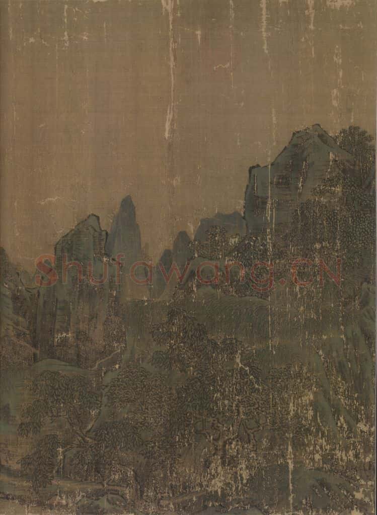 宋 李唐 长夏江寺图 书画作品