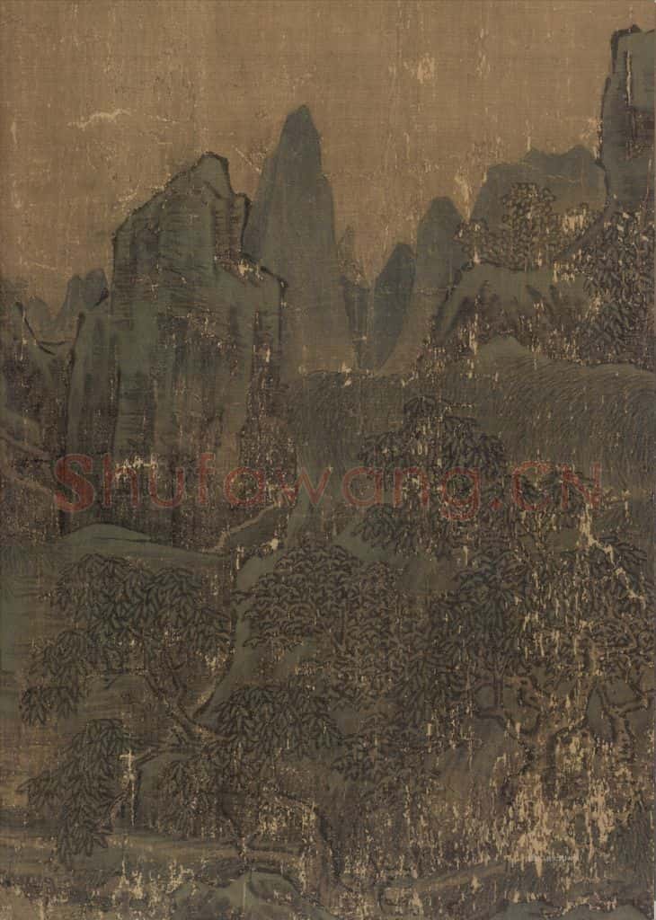 宋 李唐 长夏江寺图 书画作品