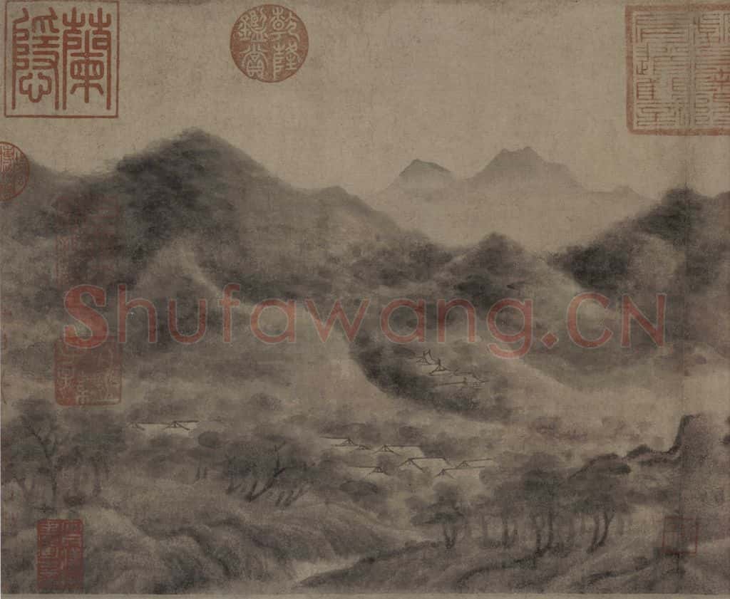 宋 米友仁 云山墨戏图 书画作品