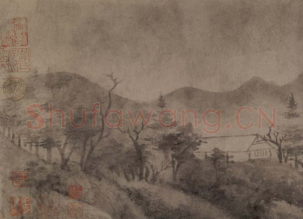 宋 米友仁 潇湘奇观图 书画作品