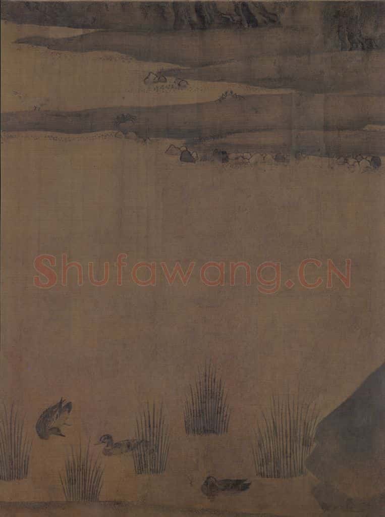 宋 赵士雷 湘乡小景图 书画作品