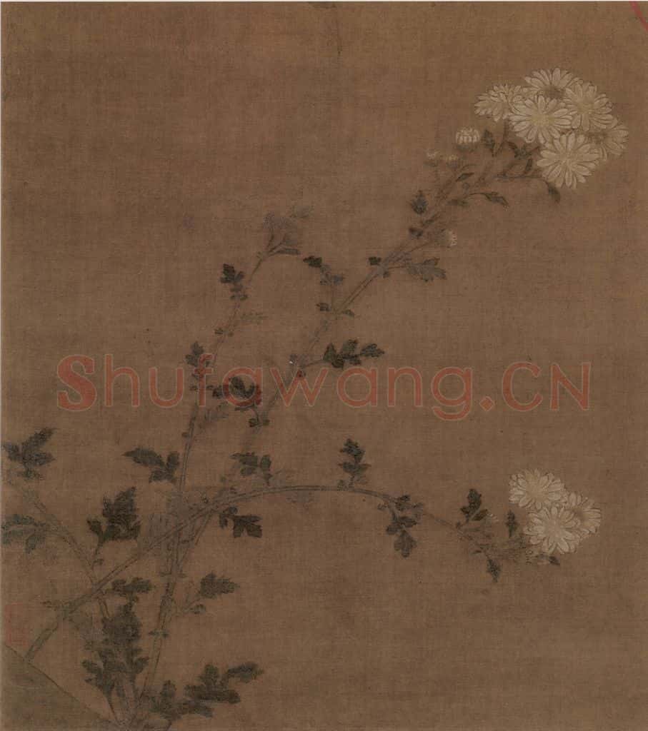 宋 赵佶 芙蓉锦鸡图 书画作品