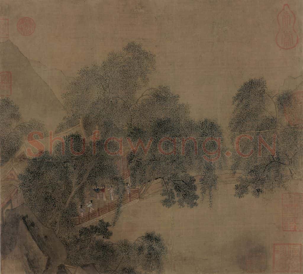 宋 佚名 杨柳溪堂 书画作品