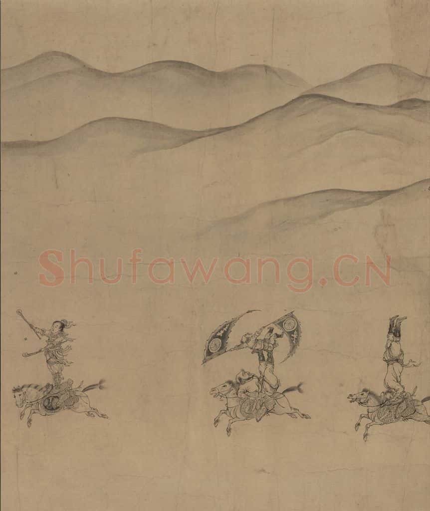 辽 陈及之《便桥会盟图》书画作品