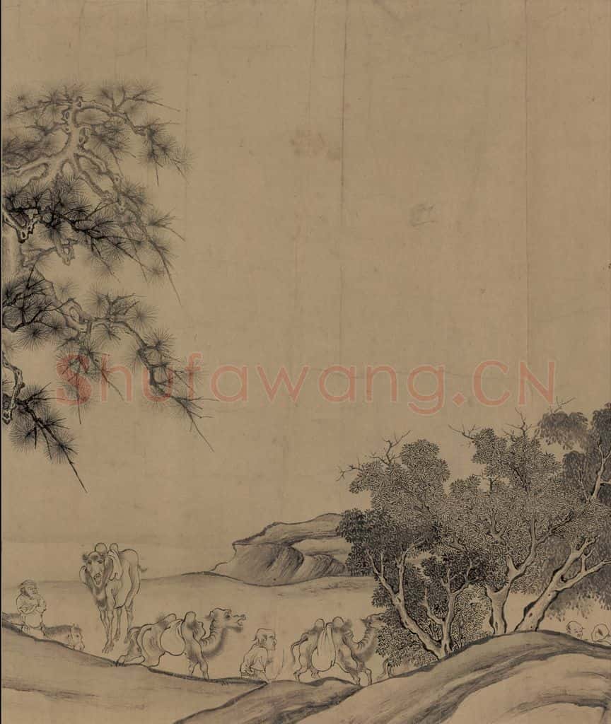 辽 陈及之《便桥会盟图》书画作品
