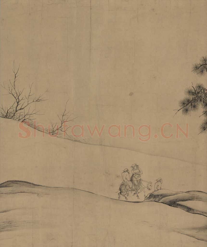 辽 陈及之《便桥会盟图》书画作品
