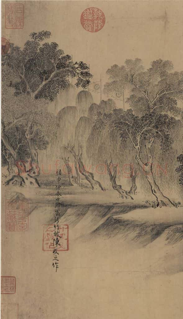 辽 陈及之《便桥会盟图》书画作品