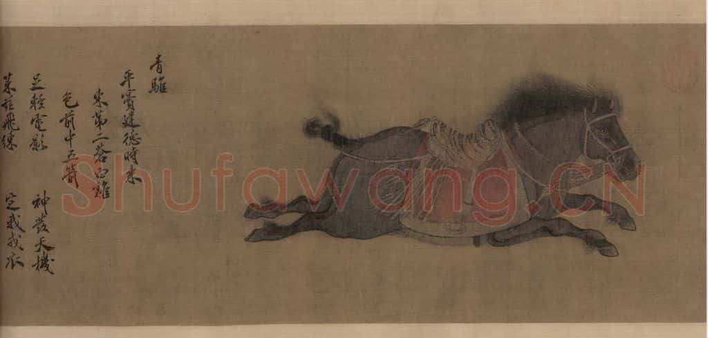 金 赵霖《昭陵六骏图》书画作品