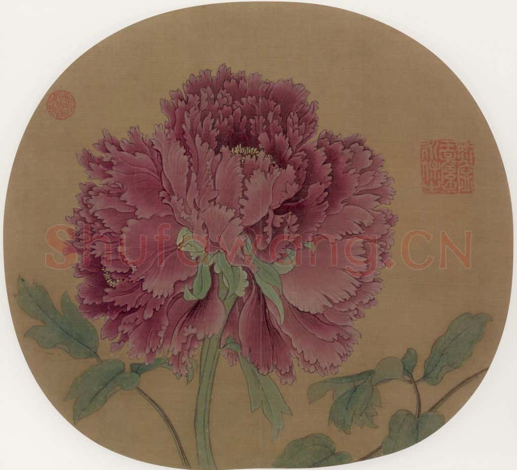 宋朝 佚名《牡丹图》书画作品
