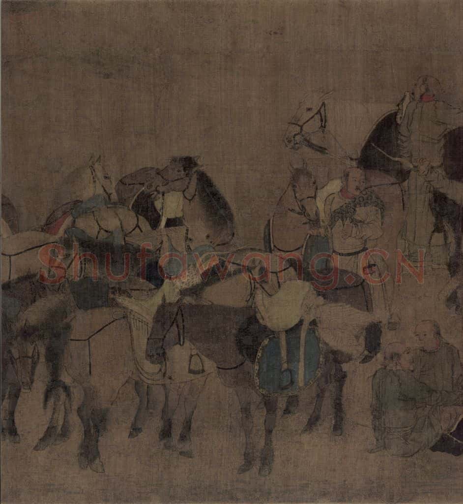 辽 胡瓌《卓歇图》书画作品