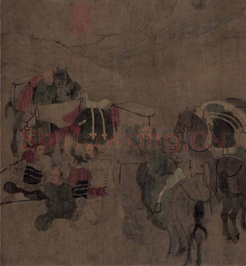 辽 胡瓌《卓歇图》书画作品