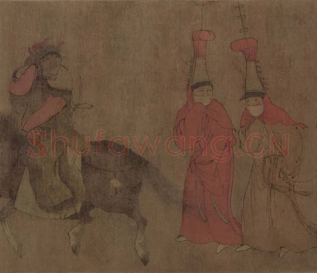 辽 胡瓌《番骑图》书画作品