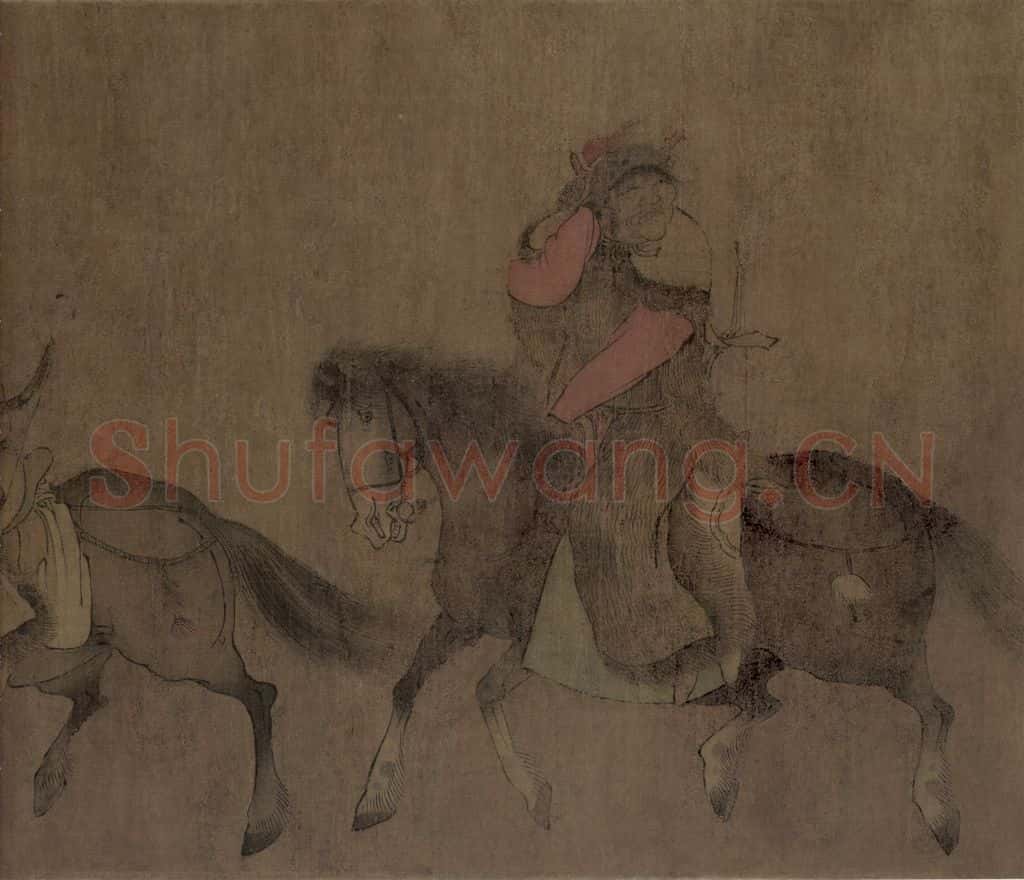 辽 胡瓌《番骑图》书画作品