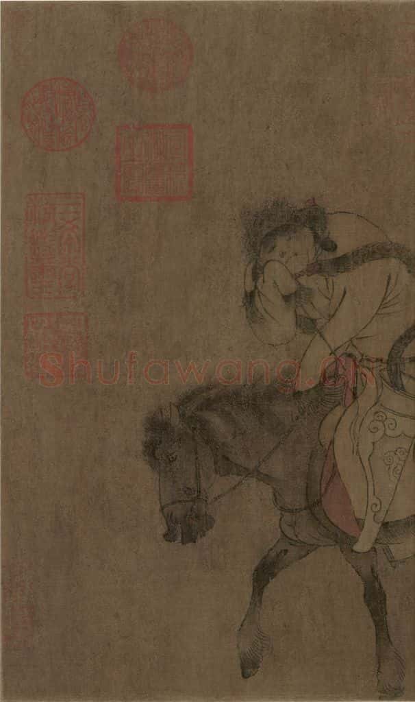 辽 胡瓌《番骑图》书画作品