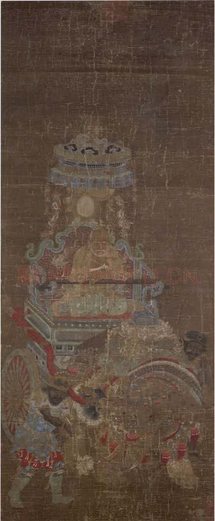 宋 佚名《普贤菩萨图》书画作品