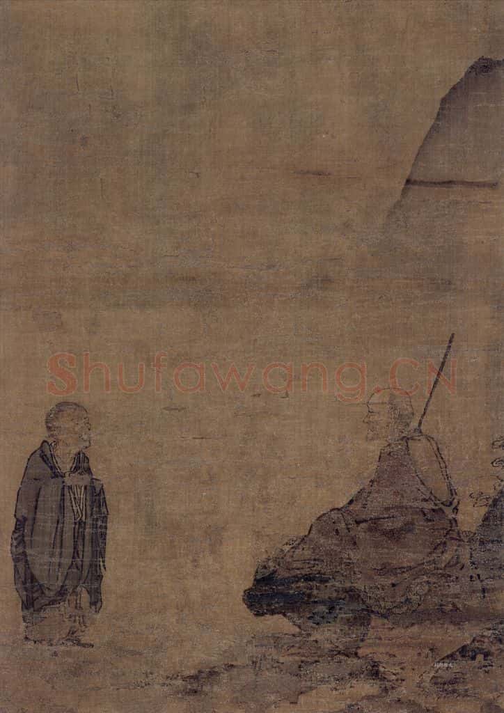 宋 马远《云门大师图》书画作品