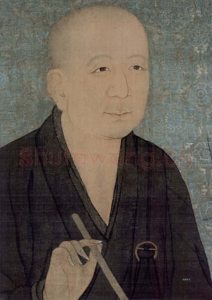 宋 佚名《灵芝大师像》书画作品