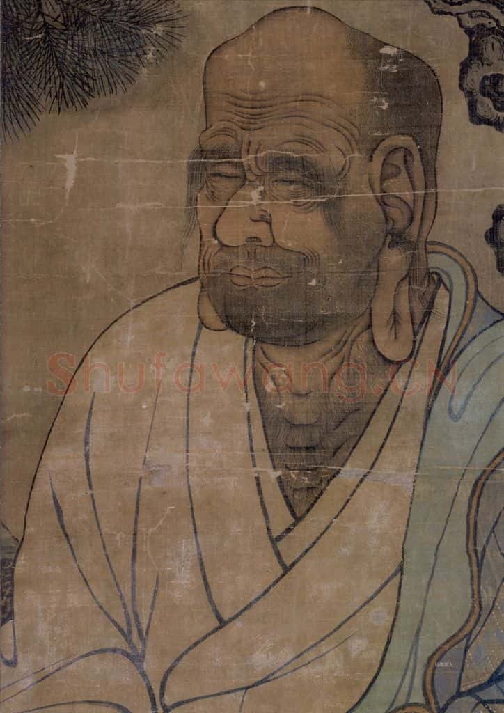 宋 佚名《第十五尊者-阿氏多尊者图》书画作品