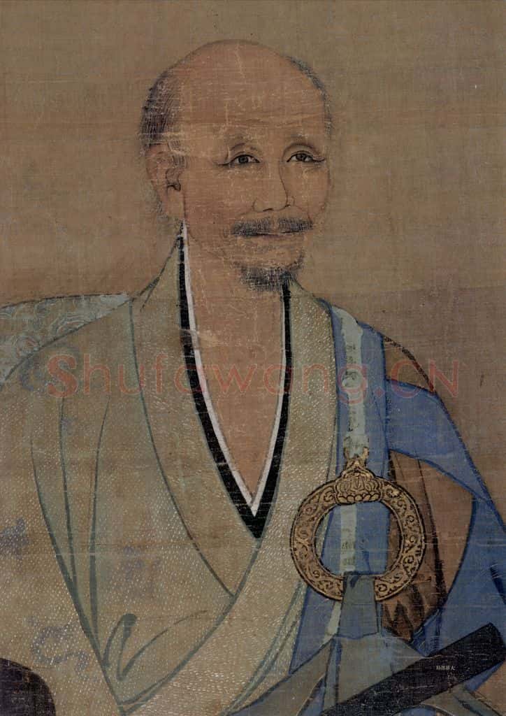 宋 佚名《无凖师范像》书画作品