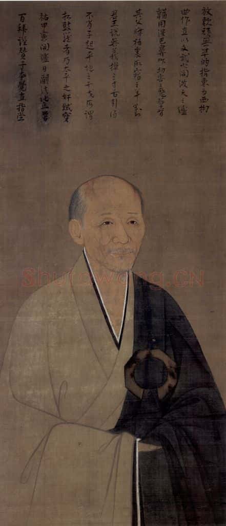 宋 佚名《无凖师范半身像》书画作品