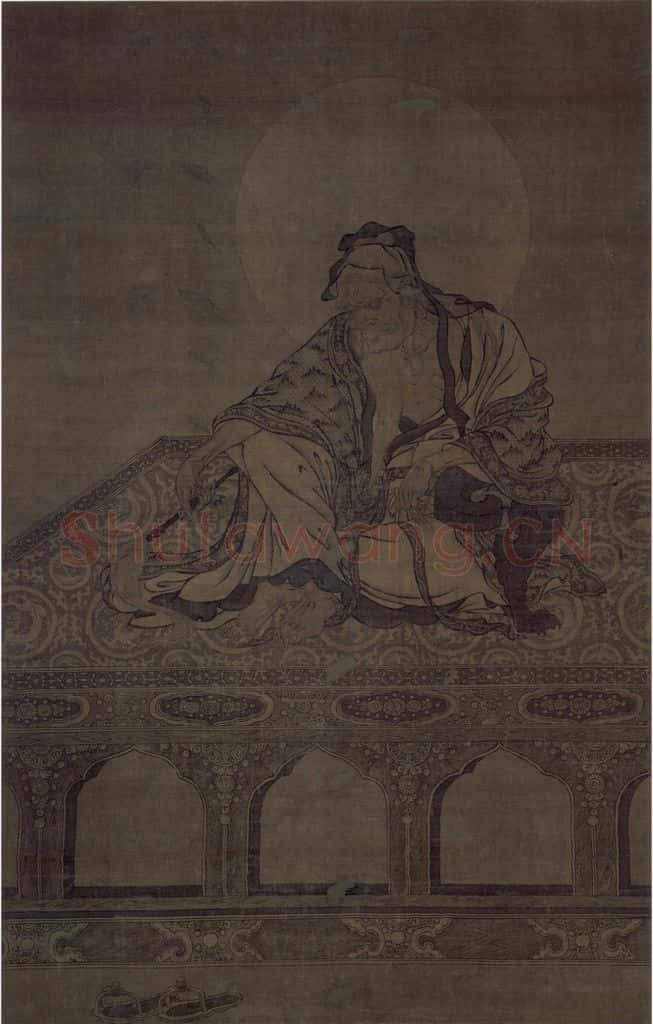 宋 佚名《维摩居士像》书画作品