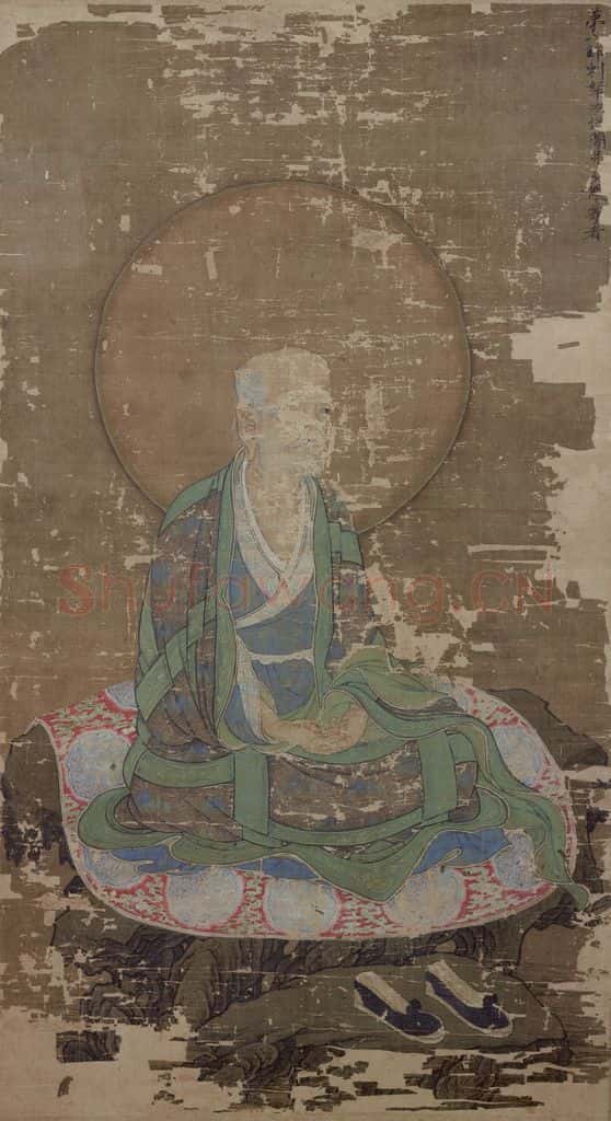 宋 赵璚《第八尊者-伐闍弗多罗尊者图》书画作品