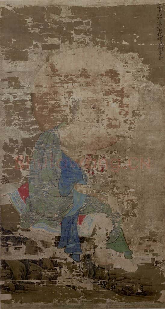 宋 赵璚《第十四尊者-伐那婆斯尊者图》书画作品