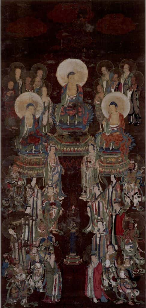 宋 赵璚《诸尊集会图》书画作品