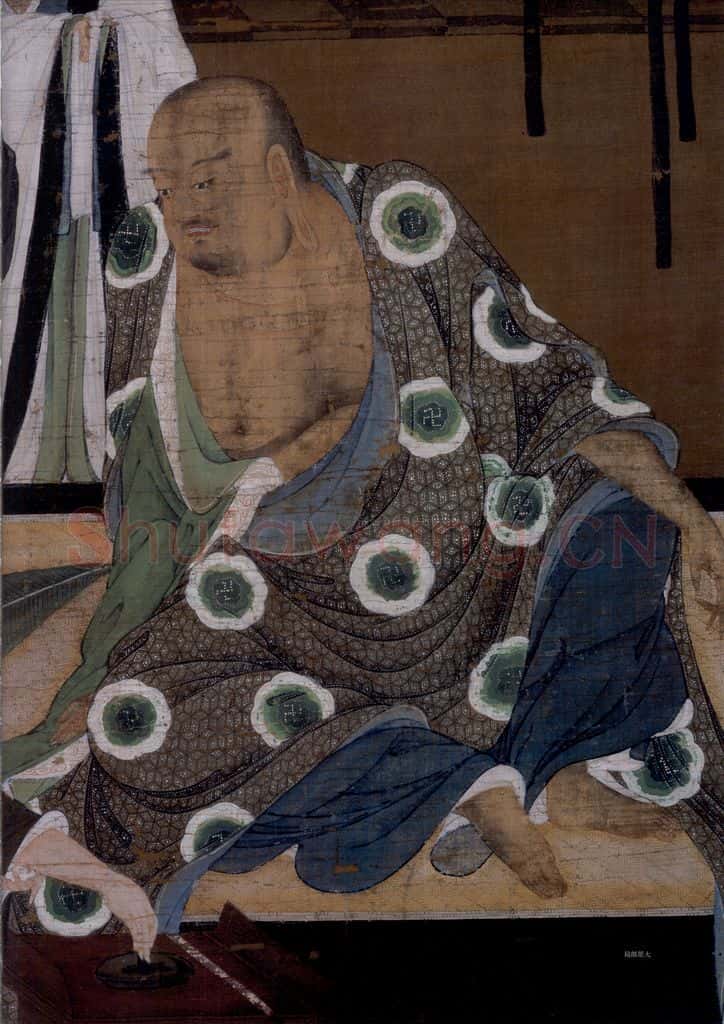 宋 陆信忠《第四尊者-苏频陀尊者图》书画作品