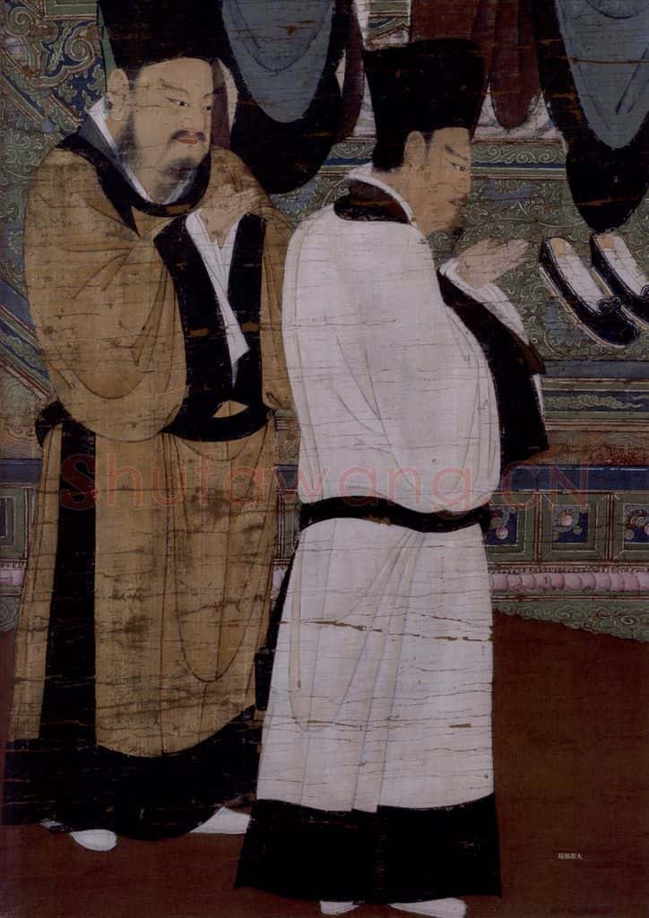 宋 陆信忠《第五尊者-诺矩罗尊者图》书画作品