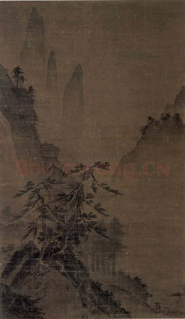 宋 马远《山水图》书画作品