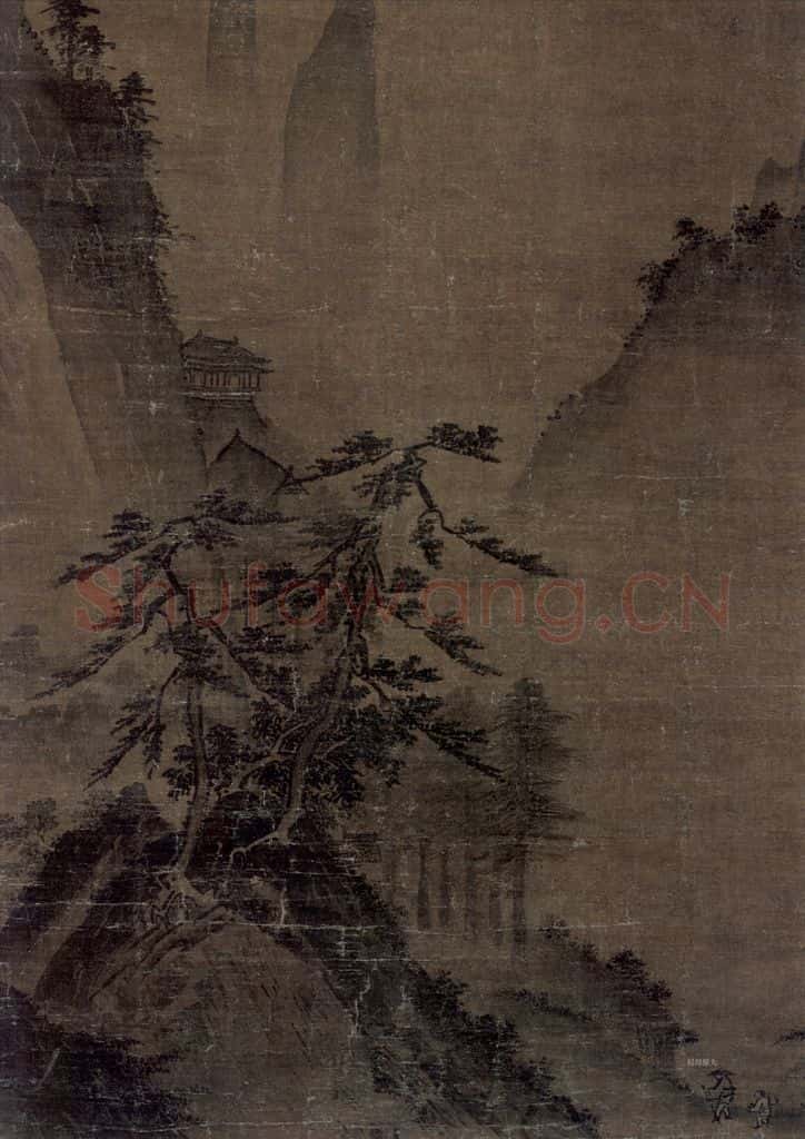 宋 马远《山水图》书画作品