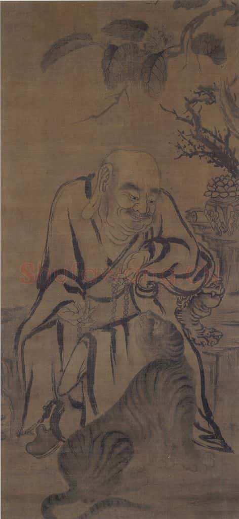 五代 贯休《罗汉图(2)》书画作品