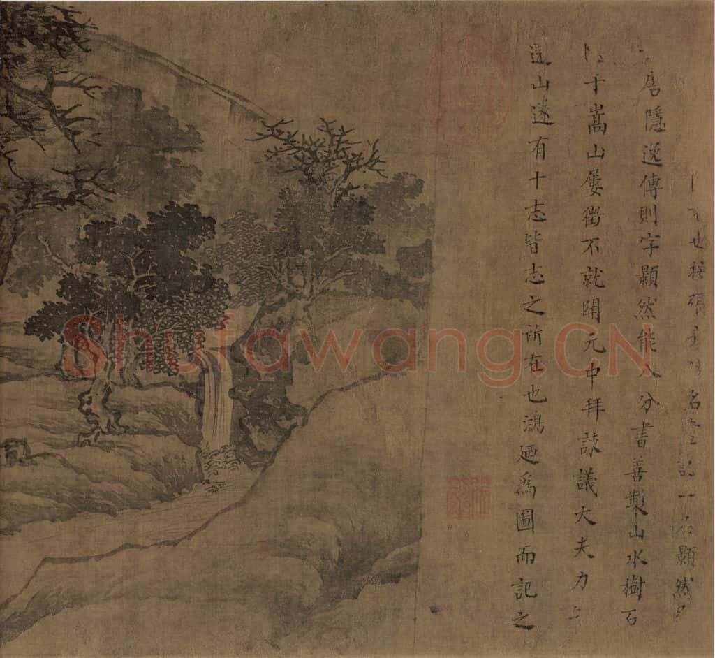 宋朝 佚名《卢鸿草堂十志图》书画作品
