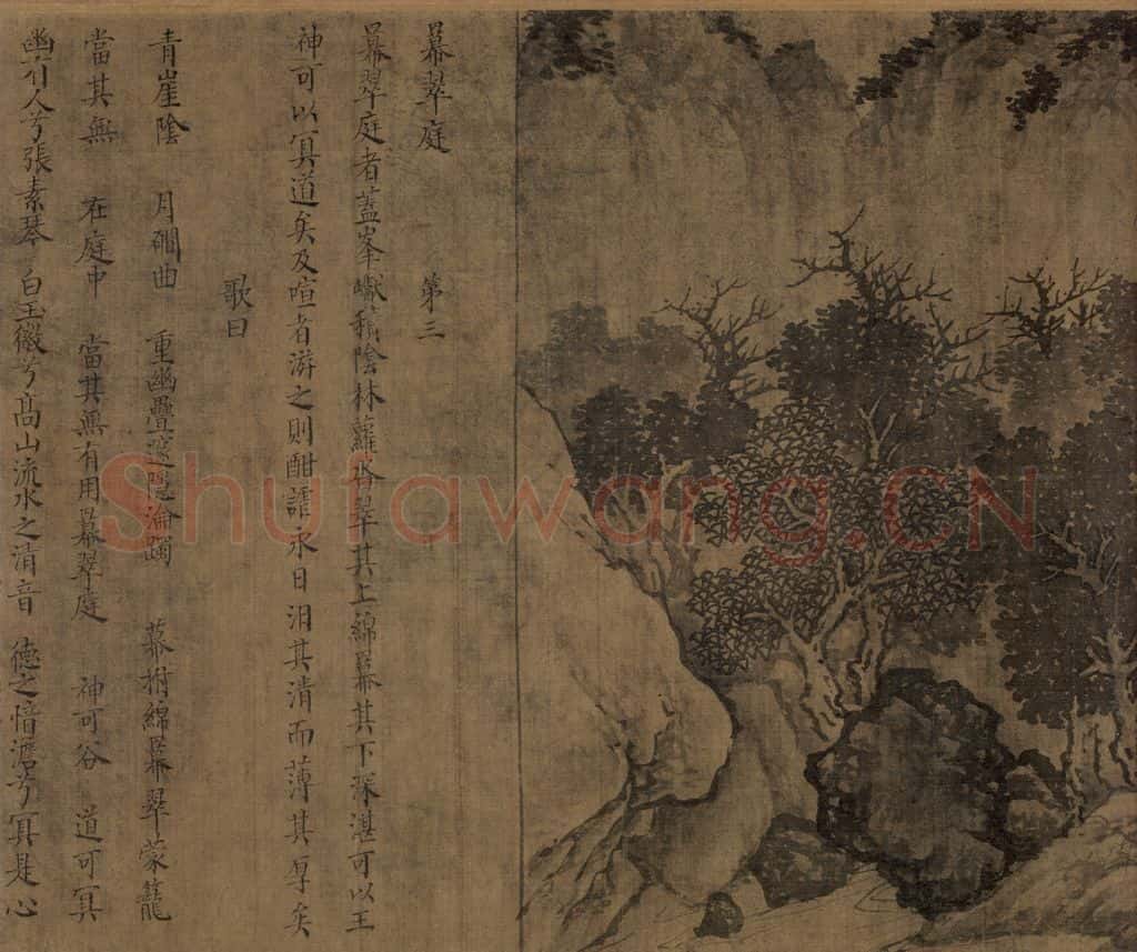宋朝 佚名《卢鸿草堂十志图》书画作品