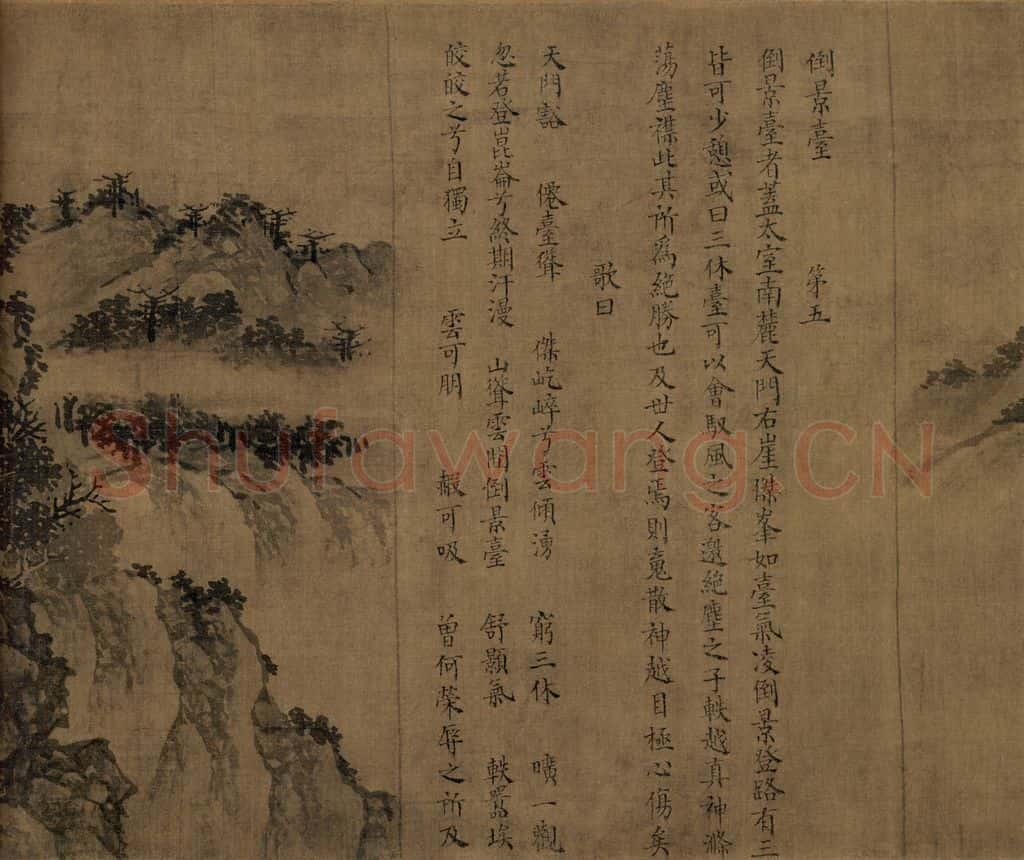 宋朝 佚名《卢鸿草堂十志图》书画作品
