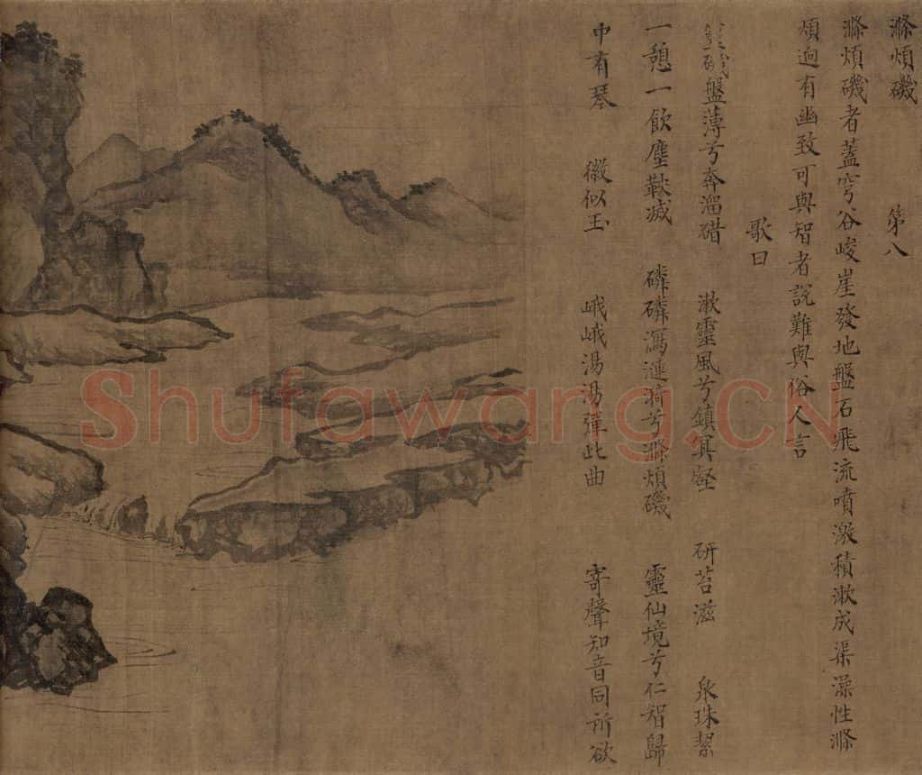 宋朝 佚名《卢鸿草堂十志图》书画作品