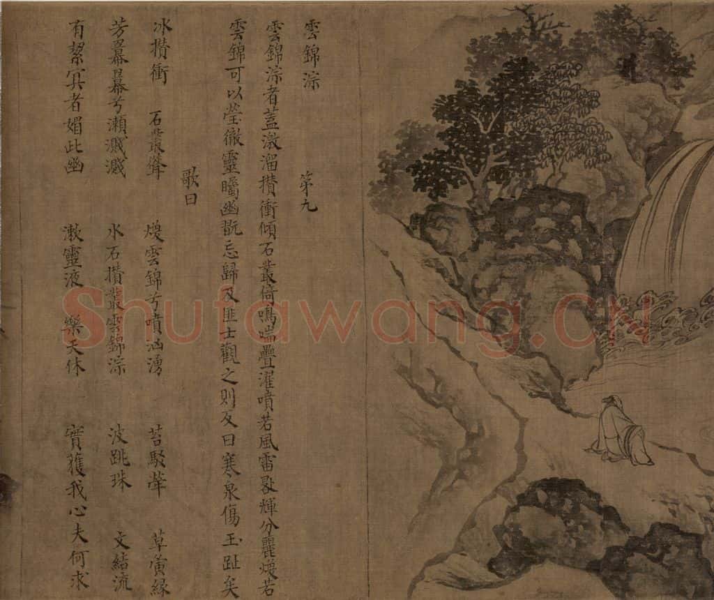 宋朝 佚名《卢鸿草堂十志图》书画作品
