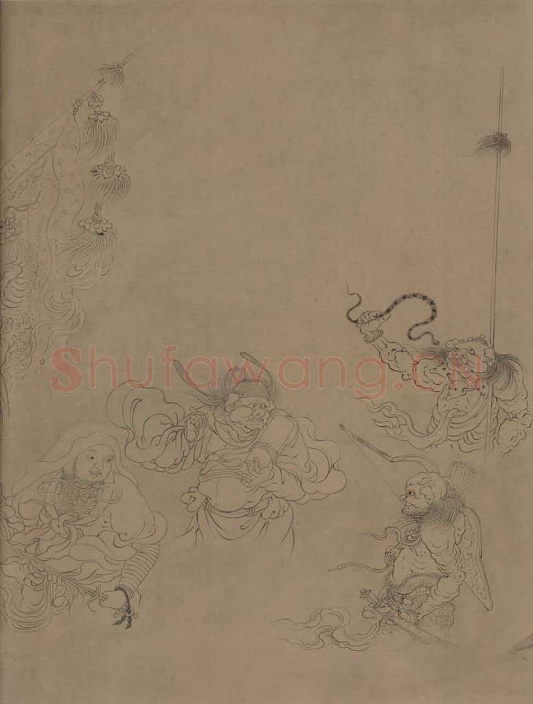 宋朝 佚名《九歌图》书画作品