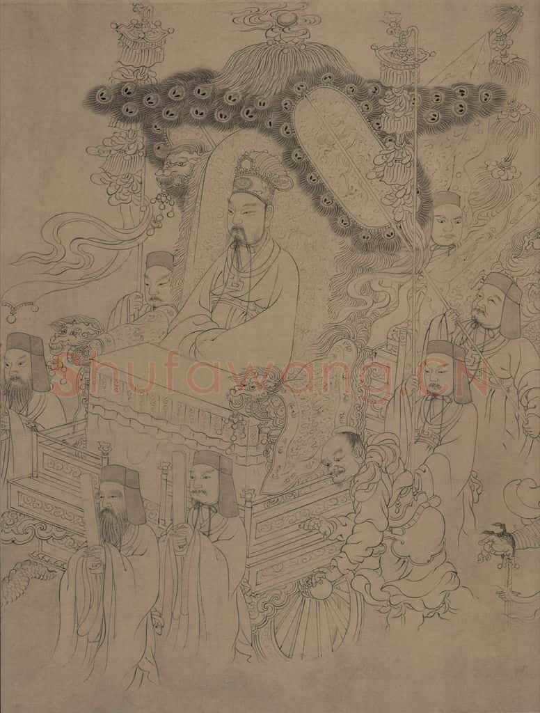 宋朝 佚名《九歌图》书画作品