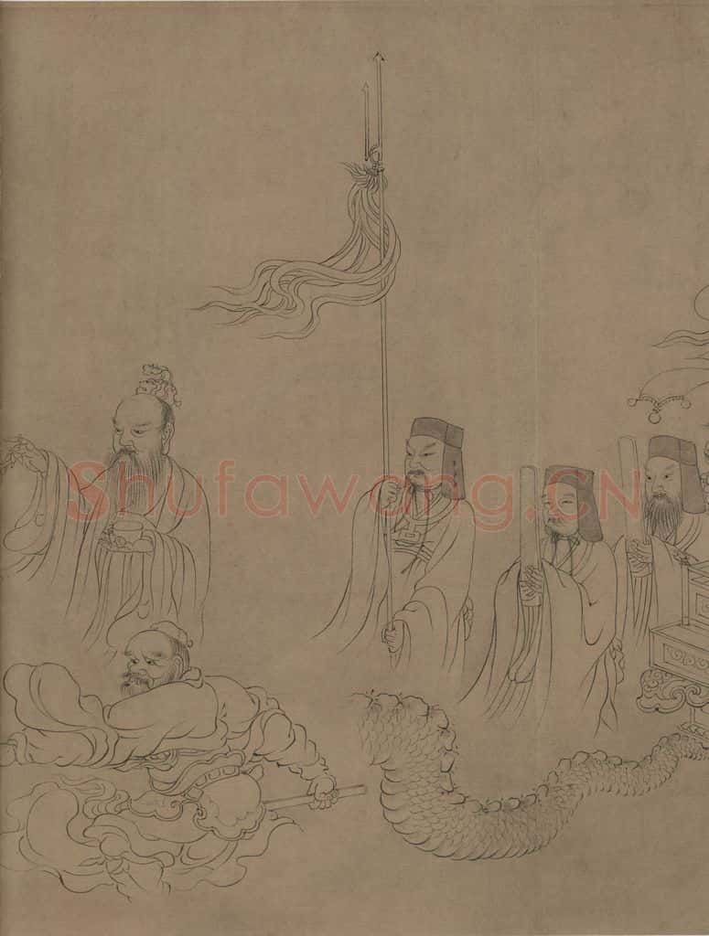宋朝 佚名《九歌图》书画作品