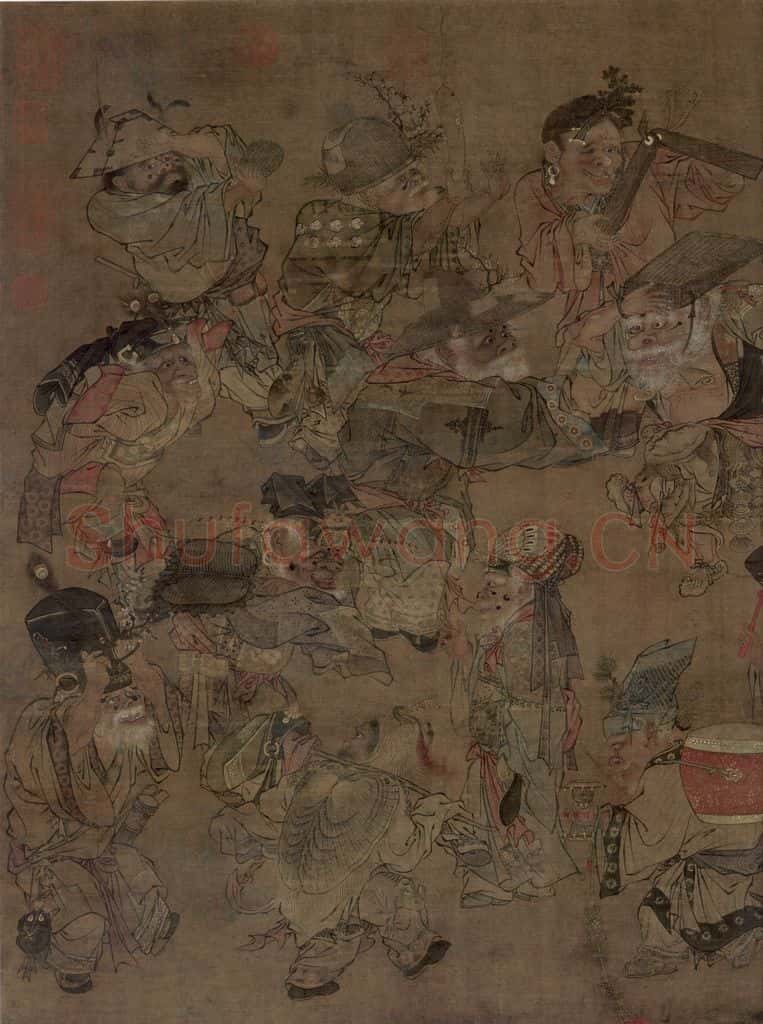 宋朝 佚名《大傩图》书画作品